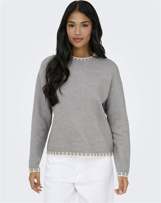 JDY - JDYSilja L/S On Contrast Strik 